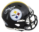 Steelers Joe Greene "HOF" Signed Speed Mini Helmet BAS Witnessed #1W880092