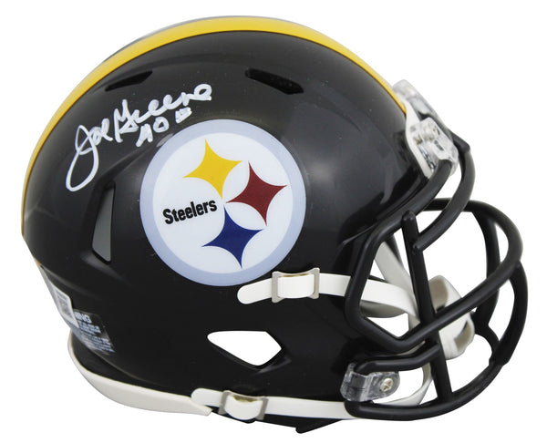 Steelers Joe Greene "HOF" Signed Speed Mini Helmet BAS Witnessed #1W880092