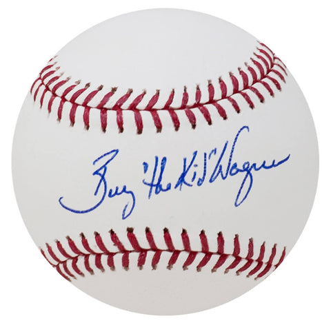 Billy Wagner Signed Rawlings Official MLB Baseball w/The Kid - (SCHWARTZ COA)