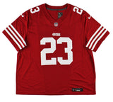 Christian McCaffery Signed San Francisco 49ers Nike Limited Red NFL Jersey