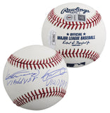 Vladimir Guerrero Sr. & Vladimir Guerrero Jr. Signed OML Baseball W/ Case JSA