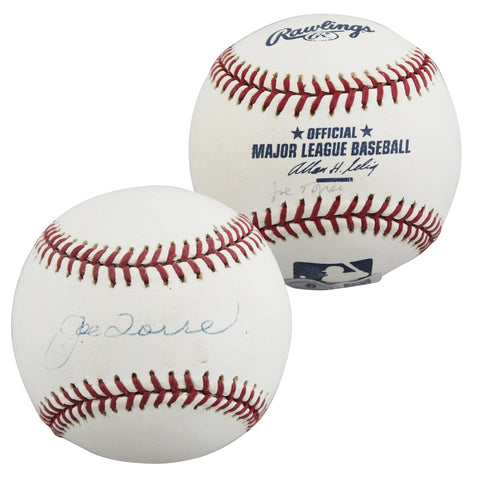 Yankees Joe Torre Authentic Signed Bud Selig OML Baseball BAS #BU64238