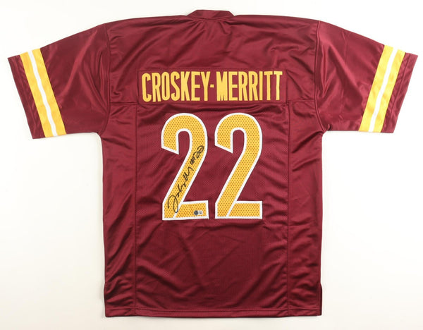 Jacory Croskey-Merritt Signed Washington Commanders Jersey (Beckett) Redskin R.B