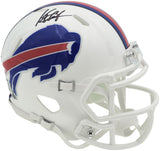 KEON COLEMAN AUTOGRAPHED BILLS WHITE SPEED MINI HELMET BECKETT WITNESS 236174