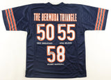 Mike Singletary, Otis Wilson, & Wilber Marshall Signed Bears Jersey (Beckett)