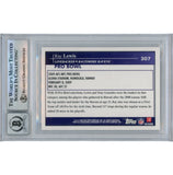 Ray Lewis Autographed/Signed 2009 Topps #307 Slabbed Trading Card Beckett 50026