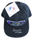 Rays Jim Morris "The Rookie" Authentic Signed Black Snapback Baseball Hat BAS 1