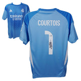 Thibaut Courtois Signed Real Madrid Soccer Jersey #1 with Beckett Witness