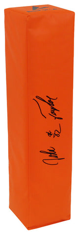 John Taylor (49ers) Signed BSN Orange Endzone Pylon - (SCHWARTZ COA)