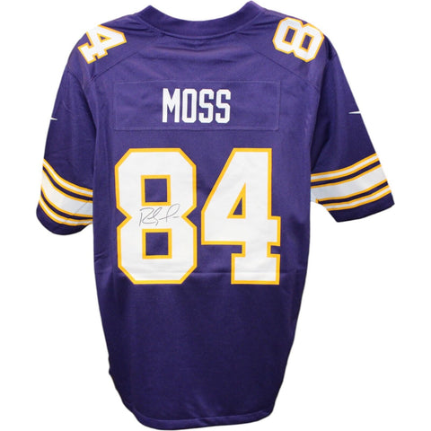 Randy Moss Signed Minnesota Vikings Nike Classic Purple Jersey Beckett 45419