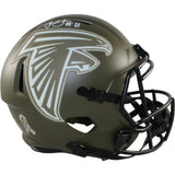 Julio Jones Autographed Atlanta Falcons F/S 22 STS Helmet Beckett Witness 56464