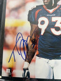 Trevor Pryce Autographed 8x10 Photo with Plaque -- Denver Broncos | JSA COA