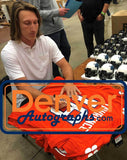 Trevor Lawrence Autographed/Signed Clemson Orange Nike L Jersey FAN 39941