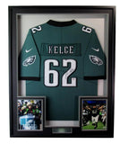Jason Kelce Signed Football Jersey Philadelphia Eagles Framed PSA/DNA 191735
