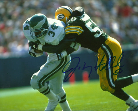 Packers Hall of Famer JOHNNY HOLLAND Signed 8x10 Photo #1 AUTO ~ SB XXXI Champ