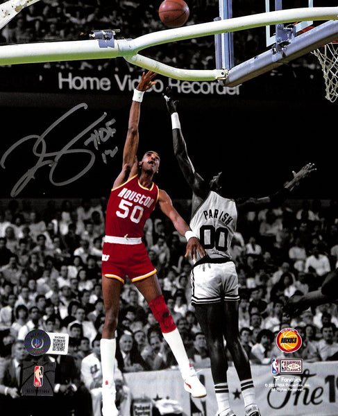 Ralph Sampson Autographed/Signed Houston Rockets 8x10 Photo BAS 42877