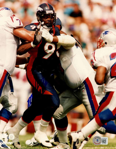 Michael Dean Perry Autographed Denver Broncos 8x10 Photo Beckett 51073