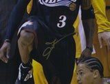 Allen Iverson Signed Framed 76ers 16x20 Step Over Photo PSA ITP