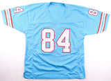 Haywood Jeffires Signed Houston Oilers Jersey 2xInscribed (Wilder Side Tag) W.R.