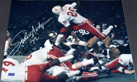 JOHNNY RODGERS SIGNED AUTOGRAPHED NEBRASKA CORNHUSKERS 16x20 PHOTO COA