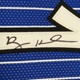 Framed Autographed/Signed Anfernee Penny Hardaway 35x39 Blue Jersey PSA COA
