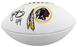 John Riggins Authentic Signed Rawlings White Panel Logo Football BAS Witnessed