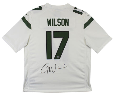 Jets Garrett Wilson Authentic Signed White Nike Game Jersey Autographed Fanatics