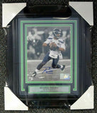 RUSSELL WILSON AUTOGRAPHED FRAMED 8X10 PHOTO SEAHAWKS SUPER BOWL RW HOLO 80872