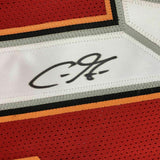 FRAMED Autographed/Signed CHRIS GODWIN 33x42 Tampa Bay Red Jersey PSA/DNA COA