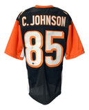 Chad Johnson Signed Custom Black Pro-Style Football Jersey BAS ITP