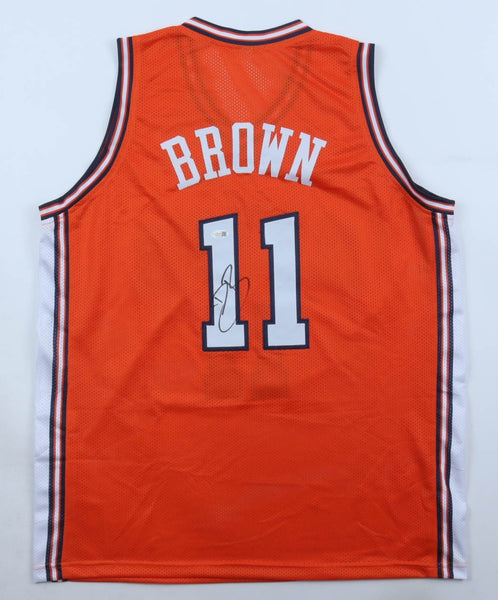 Dee Brown Signed Illinois Fighting Illini Jersey (JSA) Utah Jazz Point Guard