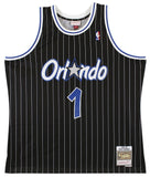 Magic Tracy McGrady Authentic Signed Black M&N HWC Swingman Jersey BAS Witnessed