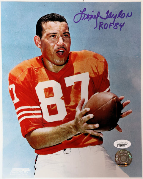 Lionel Taylor Autographed Denver Broncos 8x10 Photo JSA COA