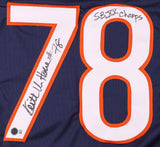Keith Van Horne Signed Chicago Bears Jersey Inscribed "SB XX Champs" (Beckett)