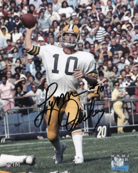 LYNN DICKEY - Green Bay Packers Quarterback - Signed 8x10 Photo #1 AUTO