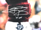 Johnny Manziel Autographed Texas A&M 16x20 Close Up Photo HT- Beckett W Hologram