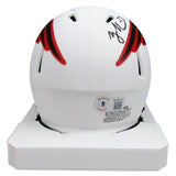 Rodney Harrison Patriots Signed/Auto Lunar Eclipse Mini Helmet Beckett 159473