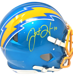 Justin Herbert Los Angeles Chargers Signed Riddell Flash Authentic Helmet BAS