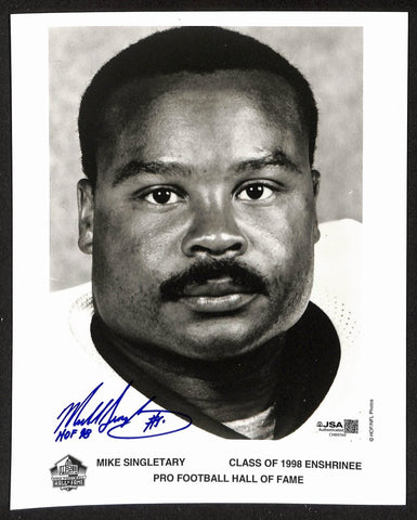 Mike Singletary Official Pro Football HOF Auto/Signed 8x10 Photo JSA BA201962
