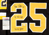 Kevin Stevens Signed Pittsburgh Penguins Jersey 91-92 Cups & 2x50 Goals /JSA COA