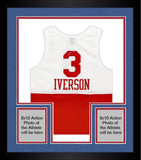 FRMD Allen Iverson 76ers Signed Mitchell & Ness Red & 2003-04 Swingman Jersey