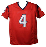 Deshaun Watson Autographed Pro Style Red XL Jersey JSA 22315