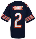 D.J. (DJ) Moore (BEARS) Signed Navy Custom Football Jersey - (JSA COA)