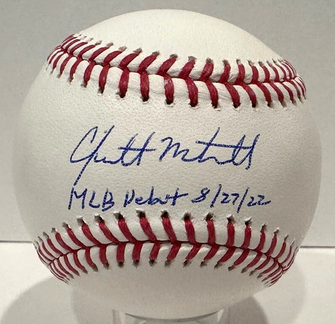 Brewers GARRETT MITCHELL Signed MLB Official Baseball AUTO W/ MLB Deubt - BAS