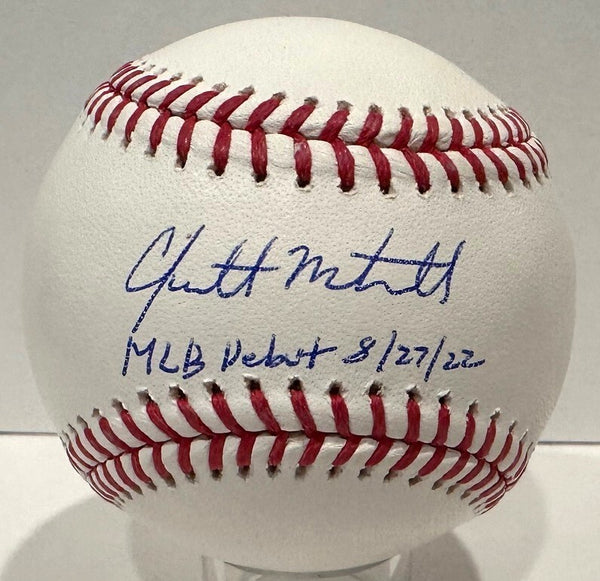 Brewers GARRETT MITCHELL Signed MLB Official Baseball AUTO W/ MLB Deubt - BAS