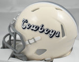 Dak Prescott Signed Cowboys Retro Speed Mini Helmet - Beckett W Holo *Light Blue