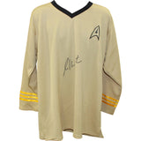William Shatner Autographed/Signed Star Trek Uniform Shirt Beckett Witness 54632