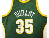 SUPERSONICS KEVIN DURANT AUTOGRAPHED GREEN M&N 2007-08 JERSEY XL BECKETT 212189