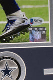 Ezekiel Elliott Signed Framed Dallas Cowboys 16x20 Dive Photo BAS