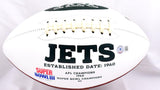 Darrelle Revis Autographed New York Jets Logo Football - Beckett W Hologram